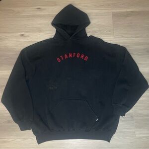 Vintage 90’s Stanford University Russel Athletic Black Hoodie XXL Made in Mexico